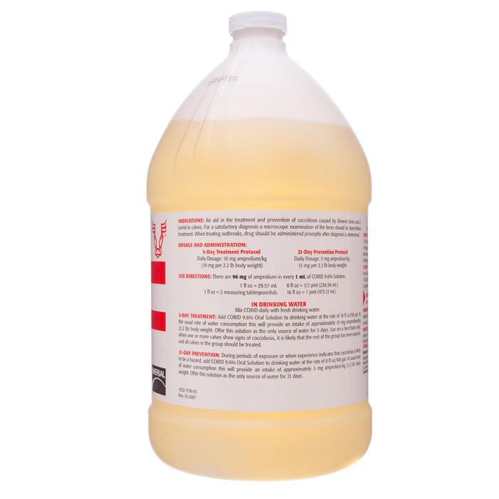 Corid Solution (Amprolium 9.6%) - Corid Solution, gallon  