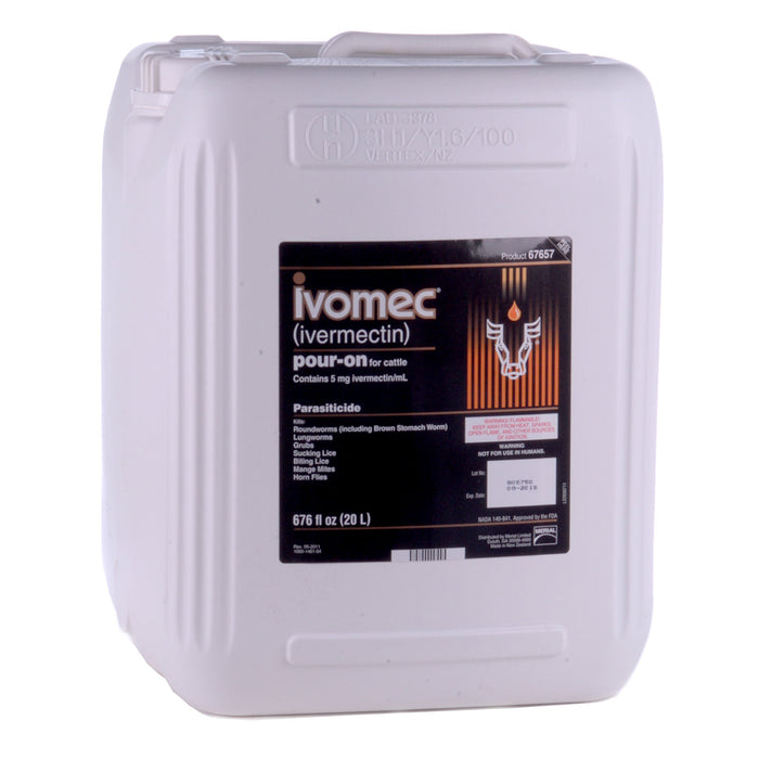 Ivomec Pour-On Cattle Wormer - 20 Liter Ivomec Pour-On  