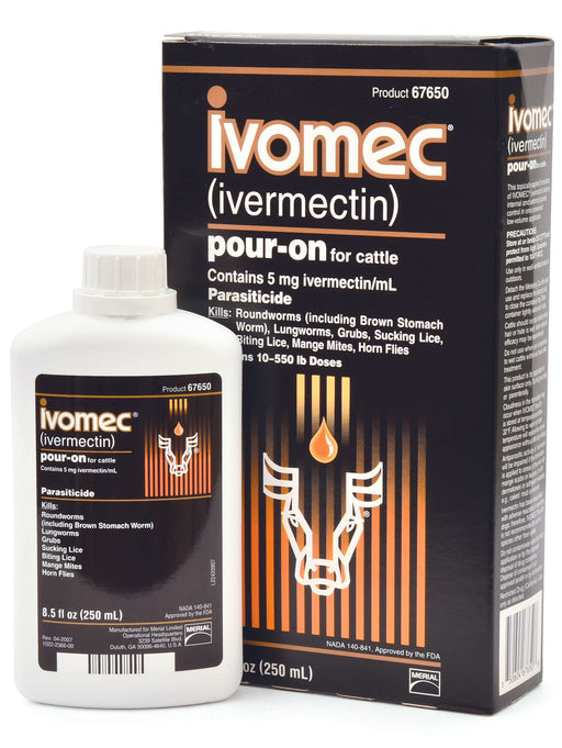 Ivomec Pour-On Cattle Wormer - 250 mL Ivomec Pour-On  