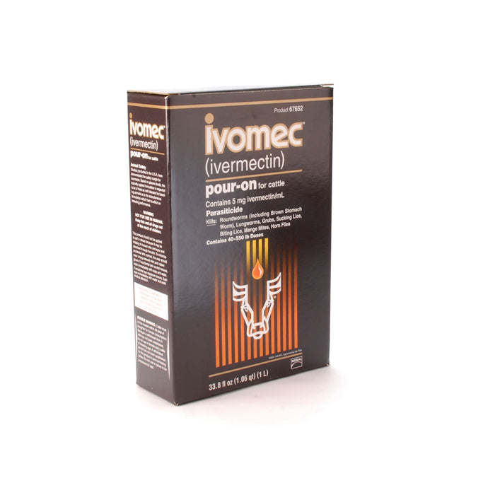 Ivomec Pour-On Cattle Wormer - 1000 mL (1L) Ivomec Pour-On  