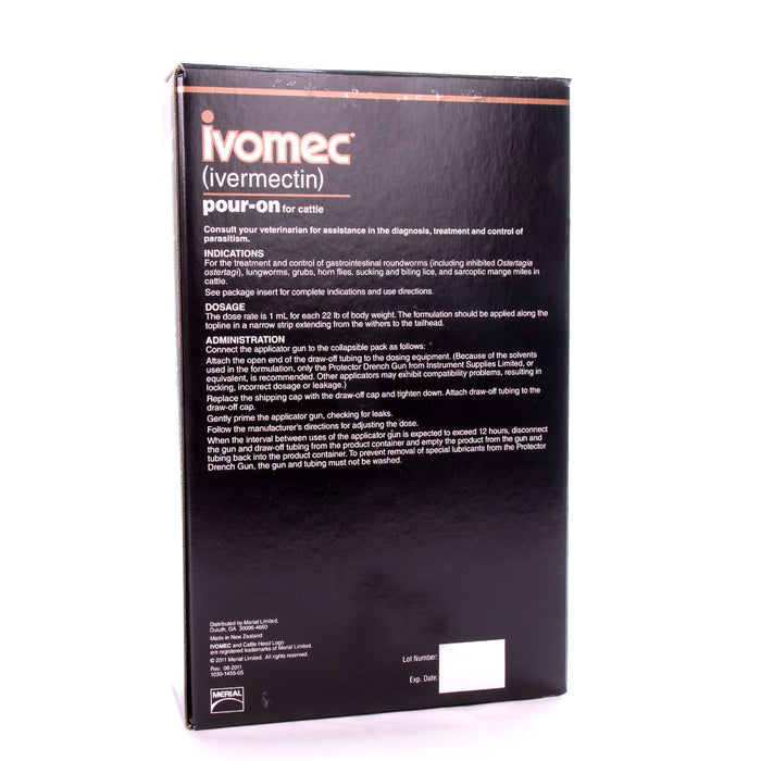 Ivomec Pour-On Cattle Wormer - 2.5 L Ivomec Pour-On  