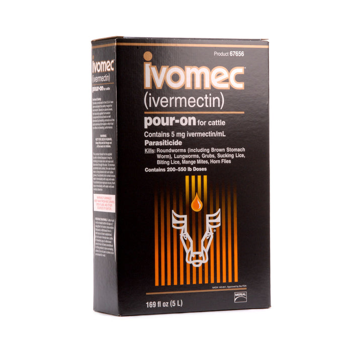 Ivomec Pour-On Cattle Wormer - 5 Liter Ivomec Pour-On  