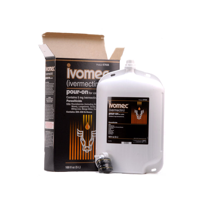 Ivomec Pour-On Cattle Wormer - 5 Liter Ivomec Pour-On  