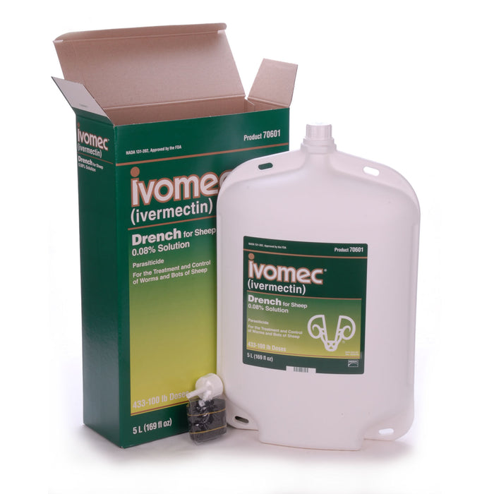 Ivomec Sheep Drench Dewormer - Ivomec Sheep Drench Dewormer, 5000 mL (5 L)  