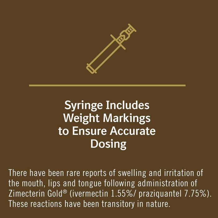 Zimecterin Gold Horse Wormer (Paste), 1-dose - Single Pack  