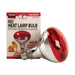 Red Heat Lamp Bulb, 250 watt/120v -   