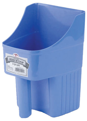 Little Giant 3 Quart Enclosed Feed Scoop - Berry Blue  