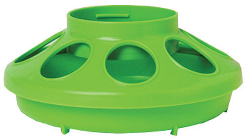 Little Giant Plastic Chicken Feeder Base - Green  