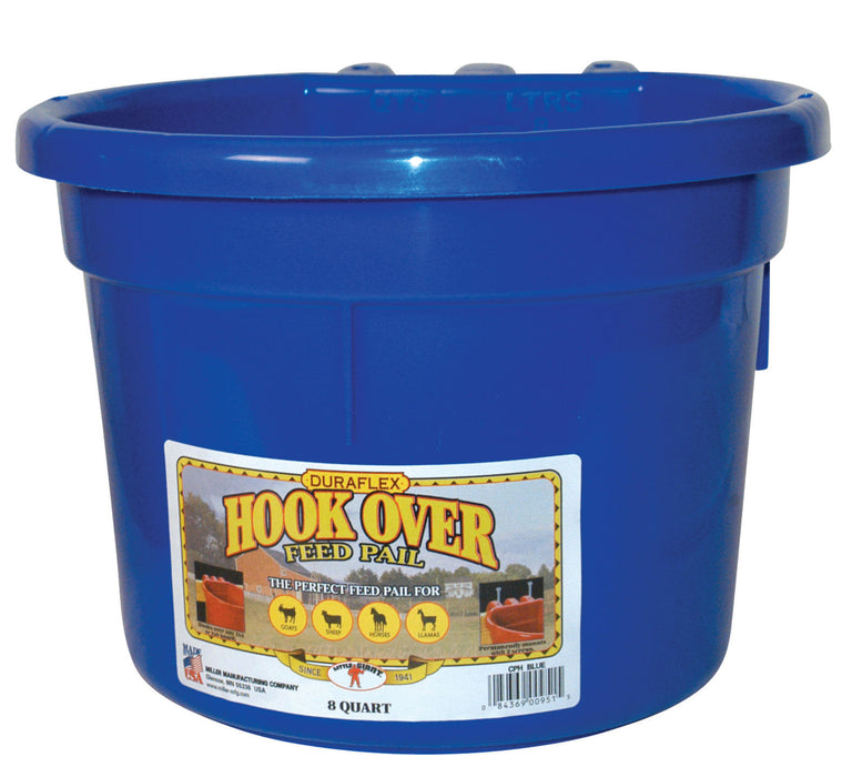 Little Giant Hook Over Feed Pail, 2 Gallon - Blue  