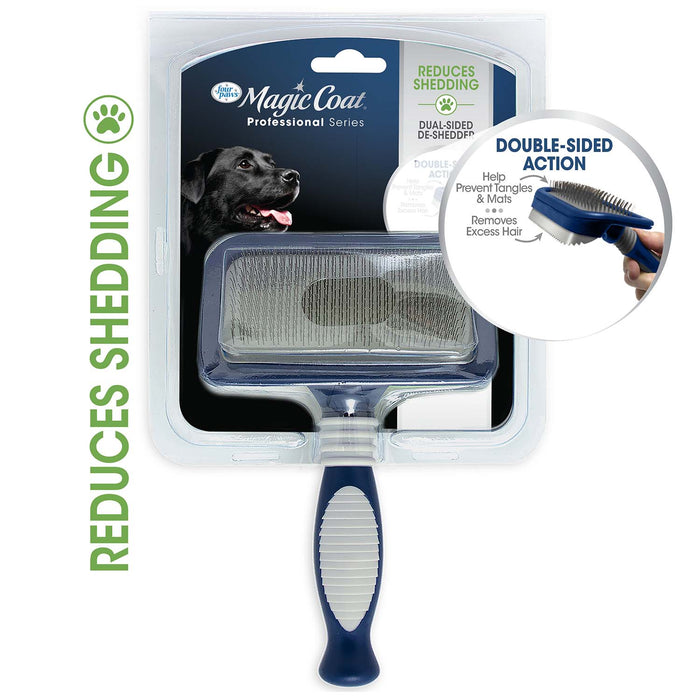 Magic Coat Professional Series Dual - Sided Deshedder - Jeffers - Animal & Pet Supplies > Pet Grooming > Pet Combs & Brushes