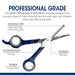 Magic Coat Professional Series Safety Tip Facial Dog Trimming Scissors - Jeffers - Animal & Pet Supplies > Pet Grooming > Pet Combs & Brushes