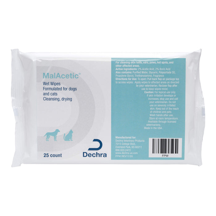 MalAcetic Wet Wipes for Dogs and Cats - Jeffers - Animal Health & Wellness > Skin & Coat Care