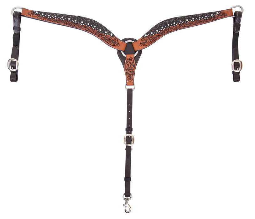 Marlene McRae Two - Tone Breast Collar - Jeffers - Horse Supplies > Horse Tack > Breast Collars