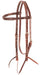 Martin Saddlery Browband Headstall with Blood Knots, Chocolate - CR1P6 - Brown - 1