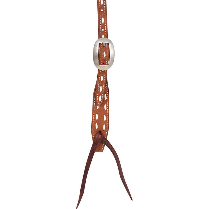 Martin Saddlery Buckstitched Leather Browband Headstall - CR1WM - Brown - Horse - 3