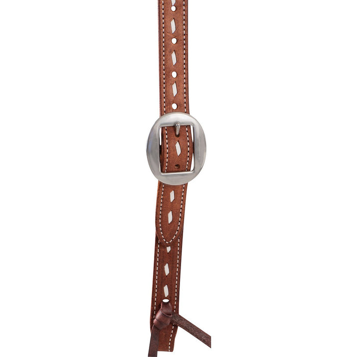 Martin Saddlery Buckstitched Leather Ranahan Headstall - CR1WL - Brown - Horse - 3