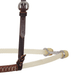 Martin Saddlery Double Rope Noseband with Laced Harness Cover, Natural - CR1PD - Brown - 3
