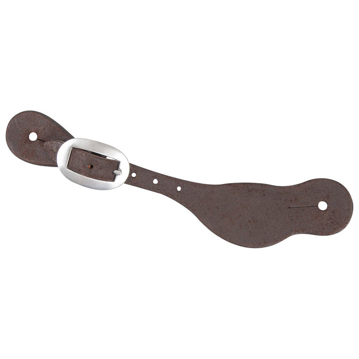 Martin Saddlery Roughout Leather Spur Straps - CR1X8 - Chocolate - Pair - 3