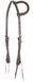 Martin Saddlery Slip Ear Headstall Roughout, Chocolate - CR1PA - Chocolate - 1