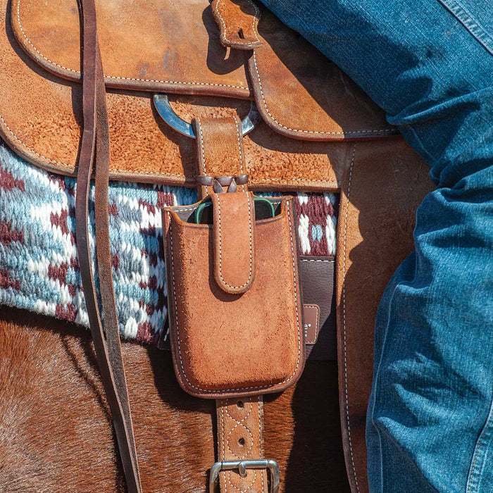 Martin Saddlery Smart Phone Holder - CR1NW - Chestnut Roughout - 2