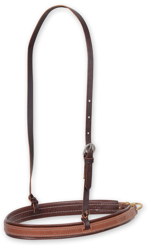 Martin Saddlery Stitched Harness Noseband with Latigo Liner, Natural - Jeffers - Horse Supplies > Horse Tack > Bridles & Headstalls