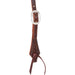 Martin Saddlery Weave Stamped Leather Browband Headstall - CR1WC - Brown - Horse - 3