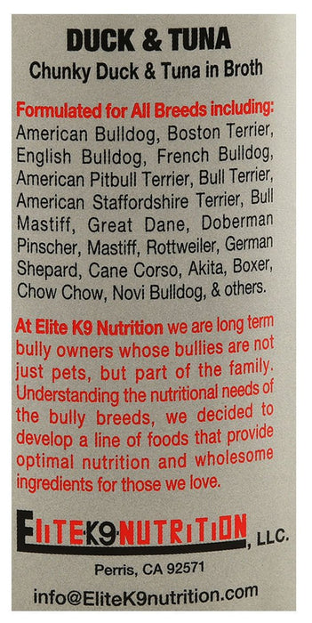 Maximum Bully Chunky Duck & Tuna in Broth, 13.2 oz - Jeffers - Dog Supplies > Dog Food > Wet Dog Food