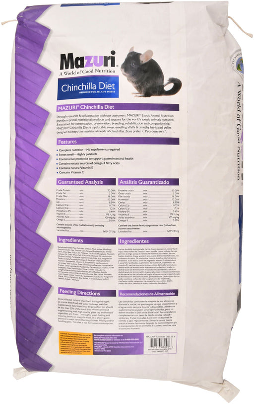 Mazuri Chinchilla Diet - Jeffers - Animal & Pet Supplies > Animal & Pet Supplies