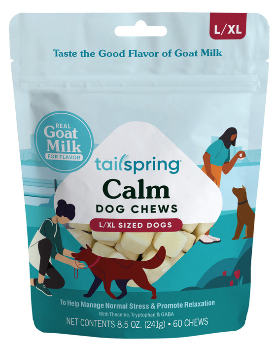 Dog Calm Tailspring Chews - 8.5 oz L/XL Dog Calm Tailspring Chews, 60 ct  