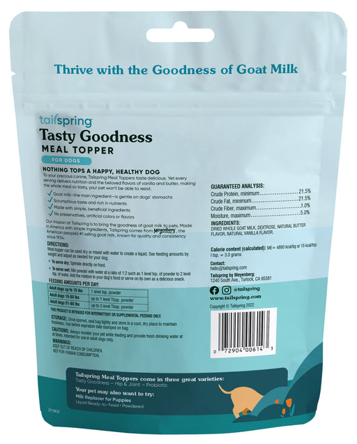 8 oz Dog Tasty Goodness Tailspring Meal Topper -   