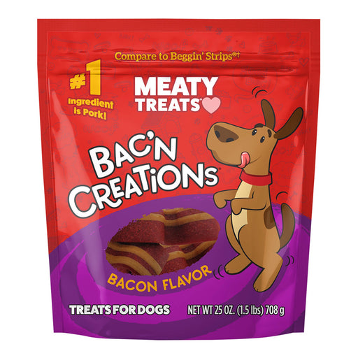 Meaty Treats Bac'n Creations Bacon, 25 oz - SUS3J - 25 oz - Bacon - 1