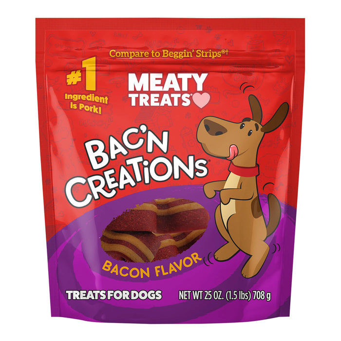 Meaty Treats Bac'n Creations Bacon, 25 oz - SUS3J - 25 oz - Bacon - 1