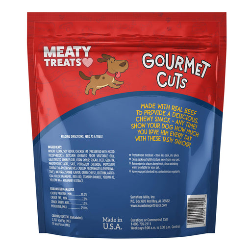 Meaty Treats Gourmet Cuts, 25 oz - SUS3Q - 25 oz - Beef/Cheese - 2