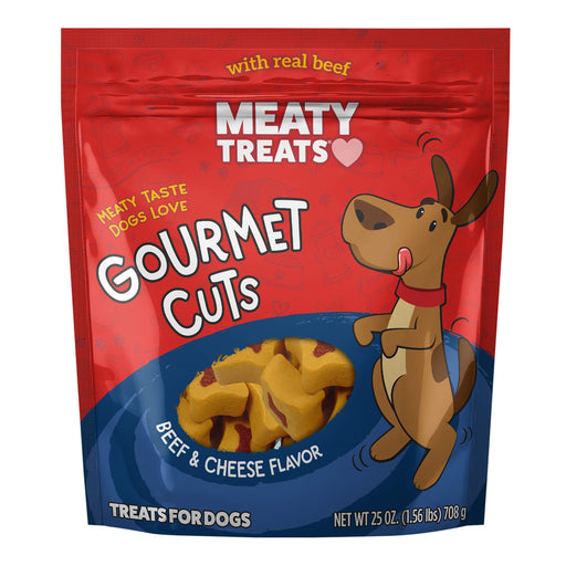 Meaty Treats Gourmet Cuts, 25 oz - SUS3Q - 25 oz - Beef/Cheese - 1