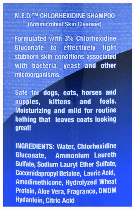 M.E.D. 3% Chlorhexidine Shampoo - Jeffers - Animal & Pet Supplies > Pet Grooming