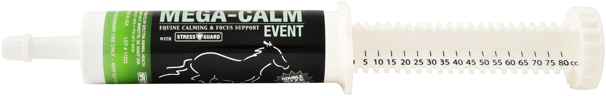 Mega - Calm Event 2 - Dose Syringe, 80 CC - Jeffers - Animal Health & Wellness > Vitamins & Supplements