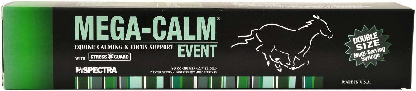 Mega - Calm Event 2 - Dose Equine Calming & Focus Support Syringe, 80 cc - GQAE - 1