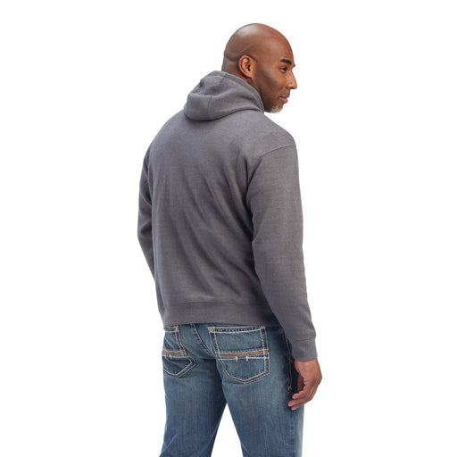 Men's Ariat Pastures Sweatshirt Hoodie, Unisex/Charcoal Heather, XLarge - Jeffers - Men > Men's Clothing > Men's Jackets & Outerwear