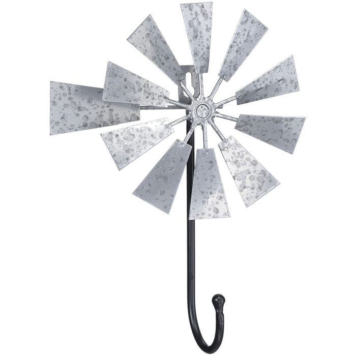 Metal Windmill Wall Hook - Jeffers - Home Goods & Gifts > Home Decor and Candles for Home Improvement