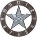 Metal & Wood Star Wall Clock - Jeffers - Home Goods & Gifts > Home Decor and Candles for Home Improvement