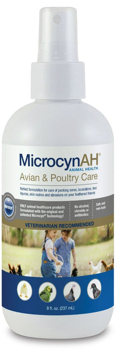 Microcyn AH Avian and Poultry Spray, 8 oz. - Jeffers - Animal Health & Wellness > Skin & Coat Care