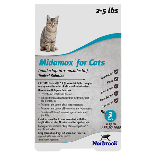 Midamox for Cats - Jeffers - Animal Health & Wellness > Flea & Tick Control