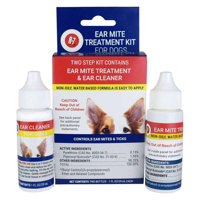 Miracle Care R - 7 Ear Mite Treatment Kit for Dogs & Cats - G9T1 - 2 (1 oz) bottles - 2