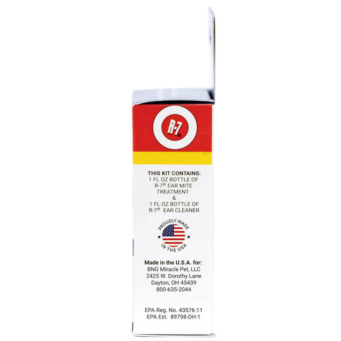 Miracle Care R - 7 Ear Mite Treatment Kit for Dogs & Cats - G9T1 - 2 (1 oz) bottles - 5