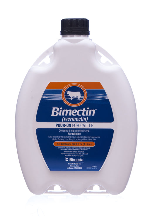 Bimectin Pour-on Dewormer - 1 L Bimectin Pour On Cattle Dewormer  