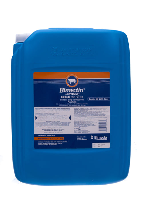 Bimectin Pour-on Dewormer - 20 L Bimectin Pour-on (Hazmat Fee applies)  