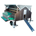 Mobile Chicken House – Easy - to - Move Coop with Nest Box, Waterers, and Perches - GAUF1 - 4' 11" × 5' 11" - 2