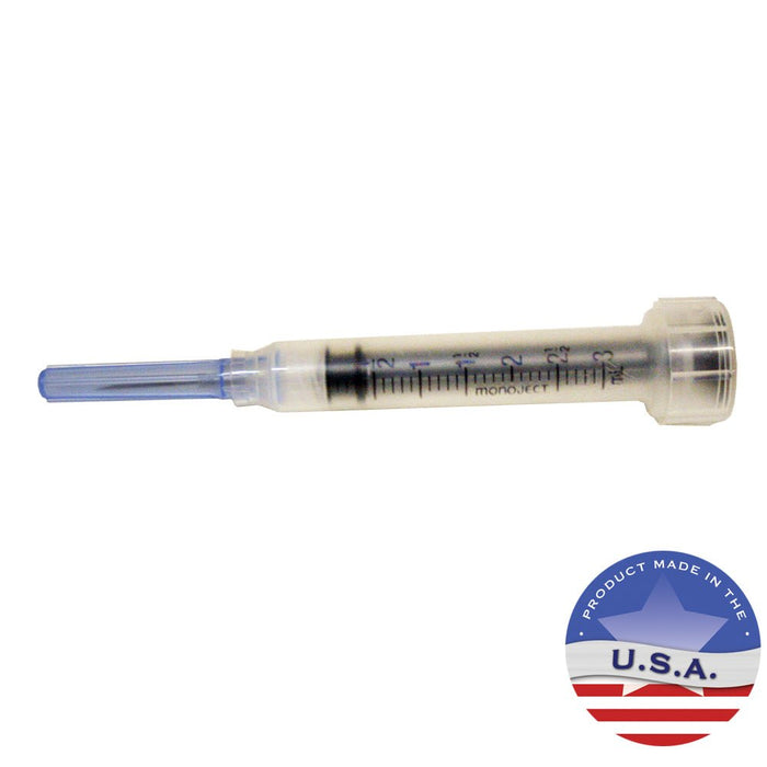Monoject Luer - Lock (LL) Syringe with Needle Combo - 01101MON-3X22X3-4LL - 3 cc LL with 22G x 3/4" - Single - 4