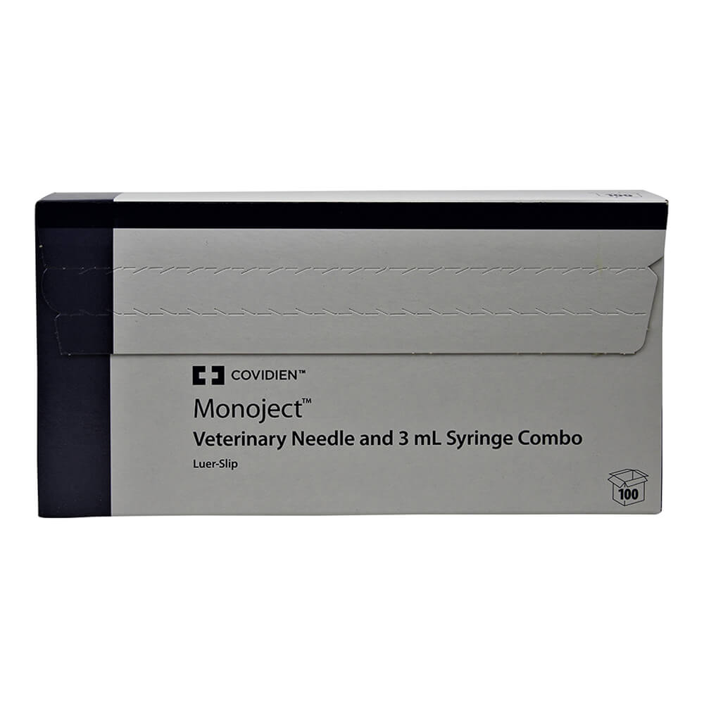 Monoject Injectomatic Monoject Syringes with Needles 3 cc LS with 22g x 3/4