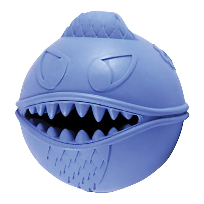 Monster Ball Treat - Dispensing Dog Chew Toy – Stuff, Freeze & Chew Interactive Toy for Dogs - H7VQ - Blue - 2.5" - 1